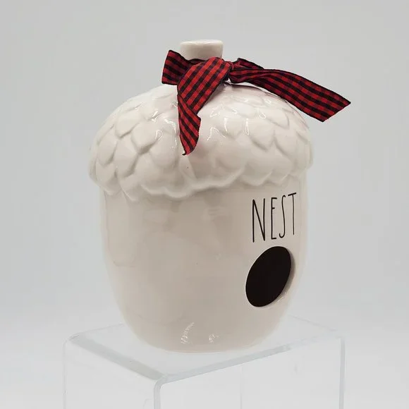 Rae Dunn Acorn Shaped NEST Birdhouse - NWOT - Picture 2 of 14